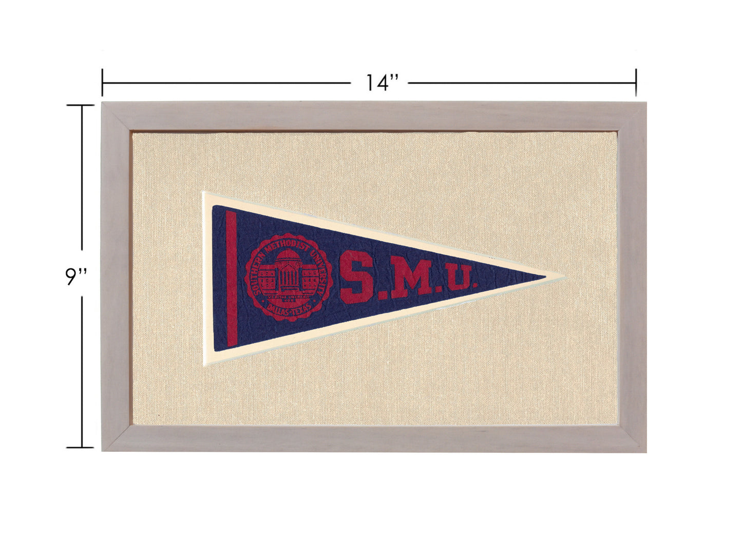 Vintage Southern Methodist University Pennant