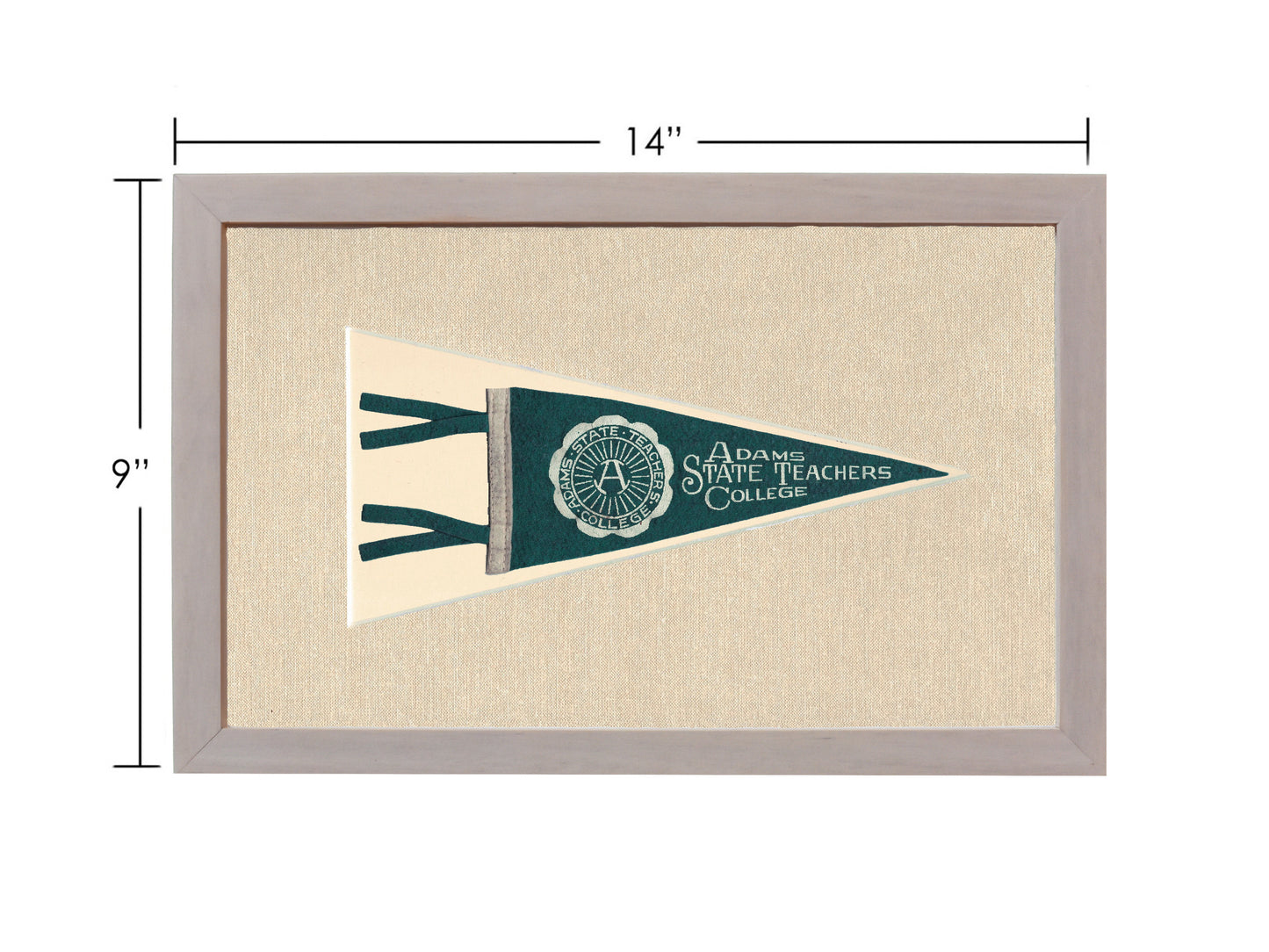 Vintage Adams State Teachers College Pennant