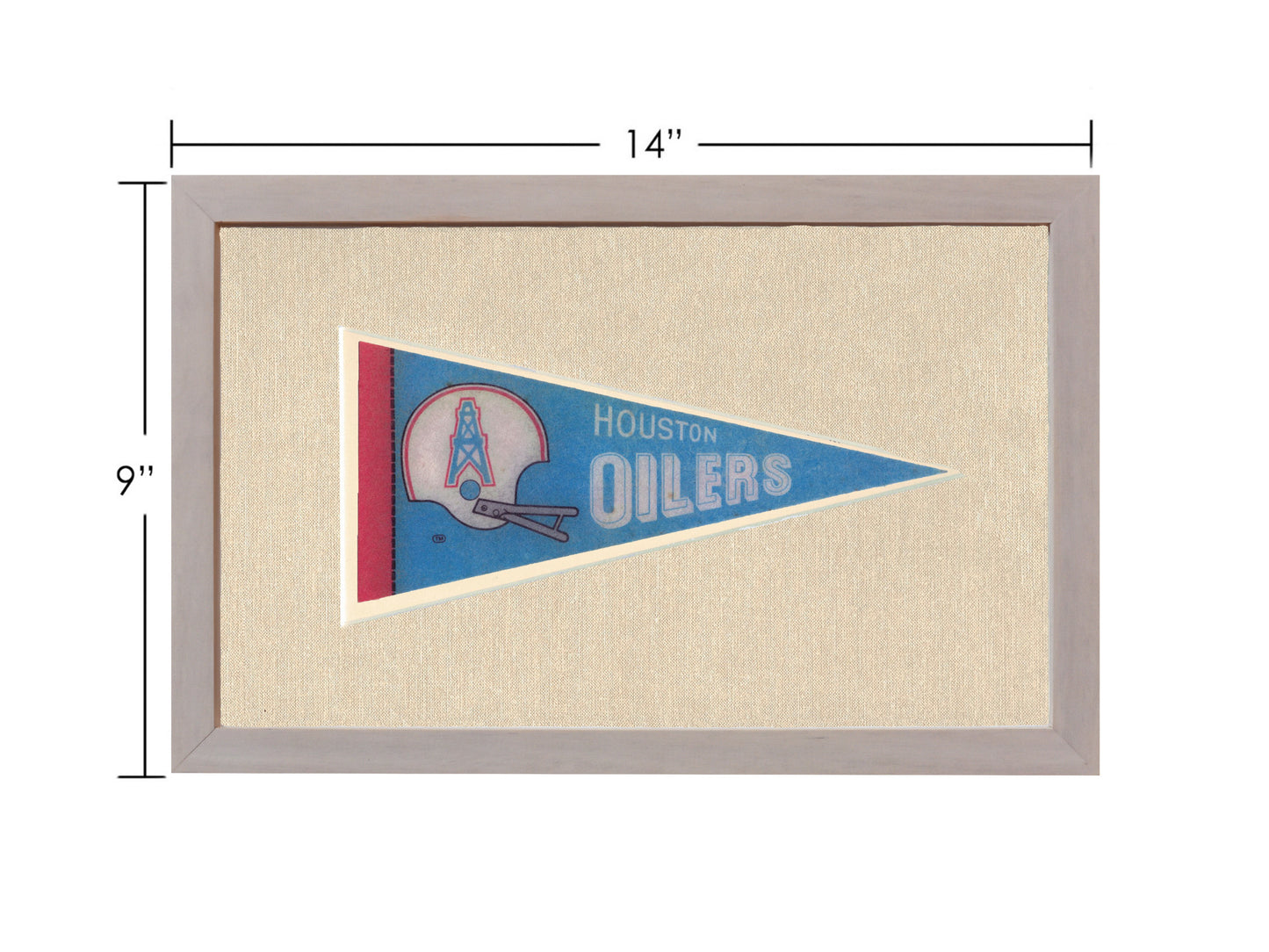 Vintage Houston Oilers Pennant
