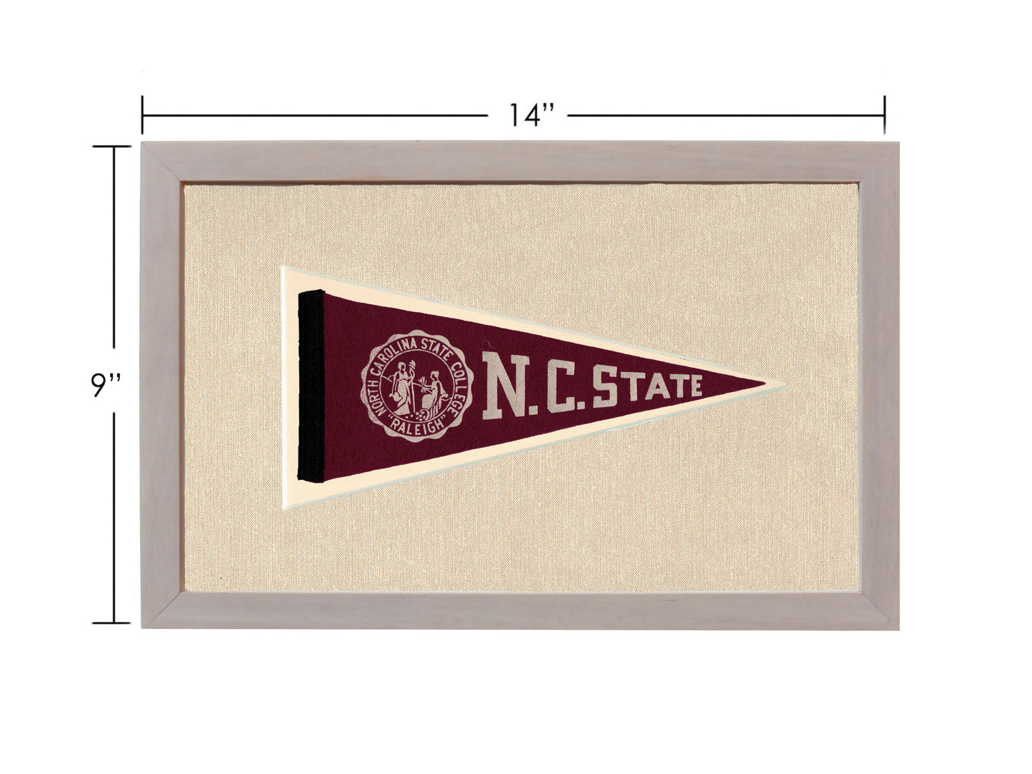 Vintage NC State College Pennant