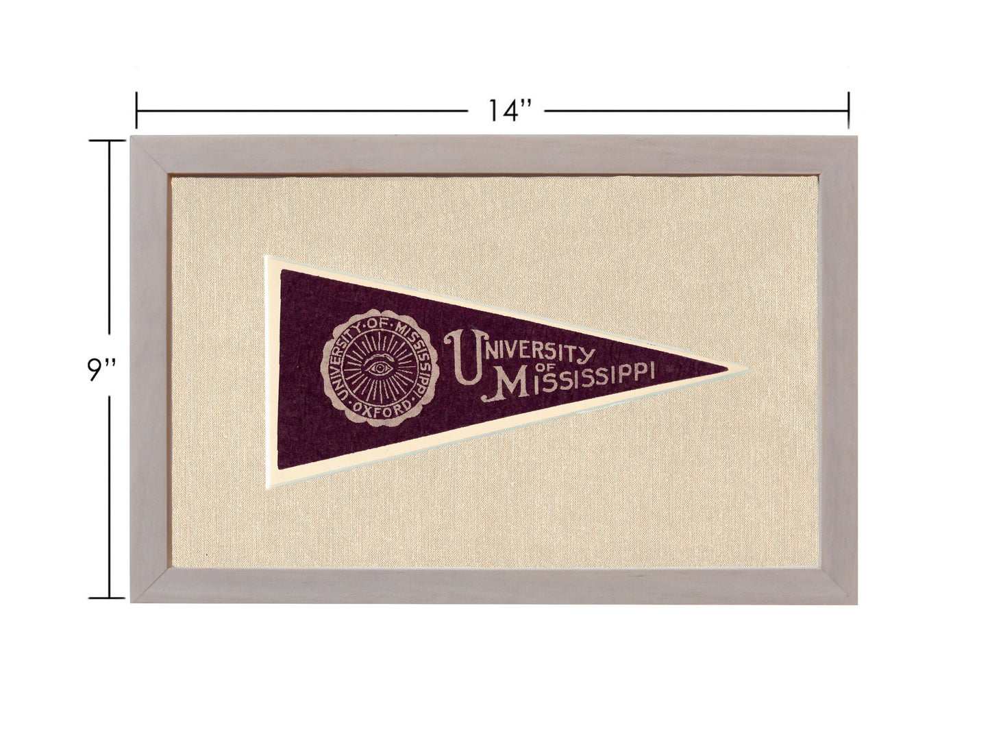 Vintage University of Mississippi Pennant