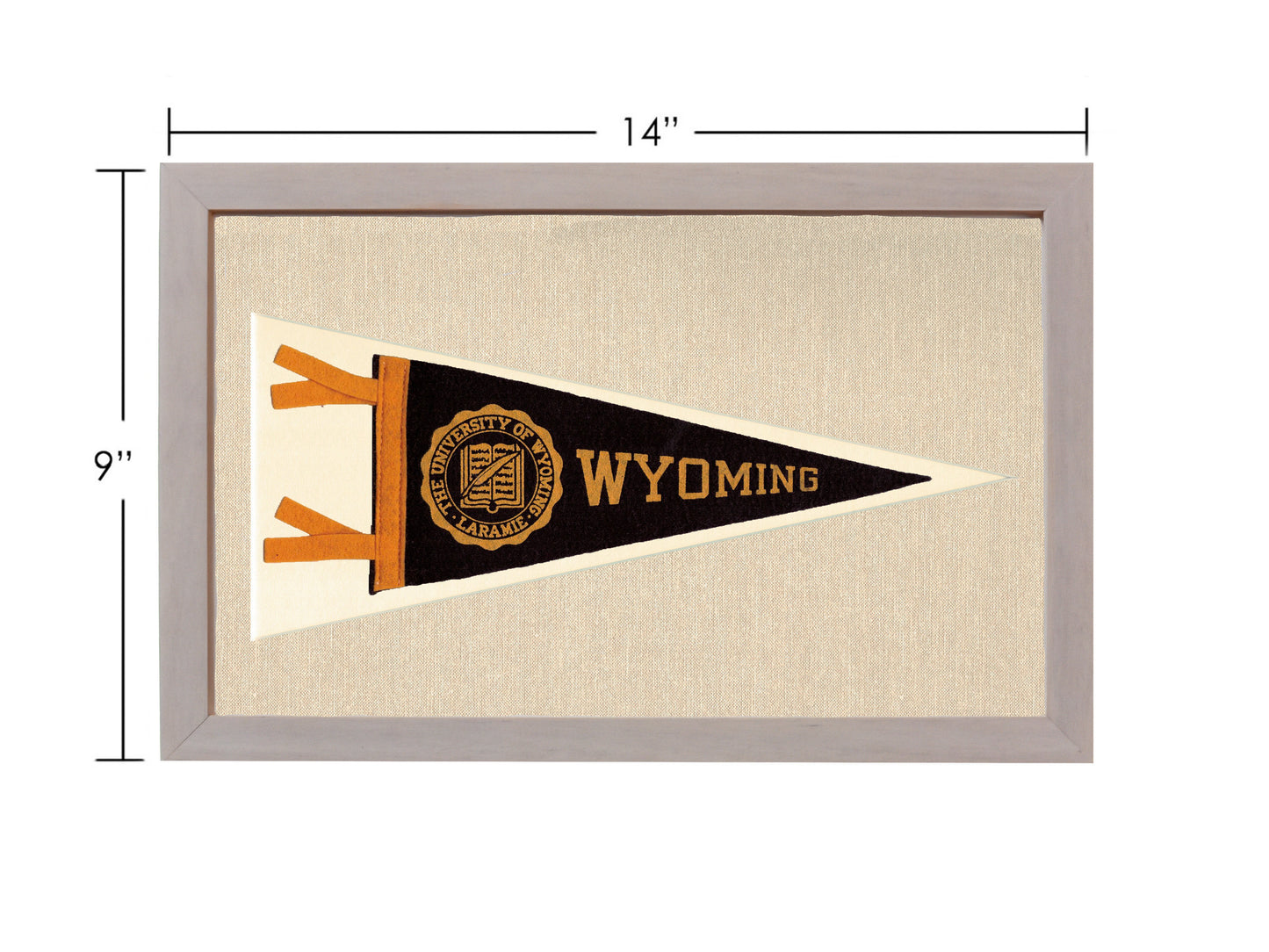 Vintage University of Wyoming Pennant