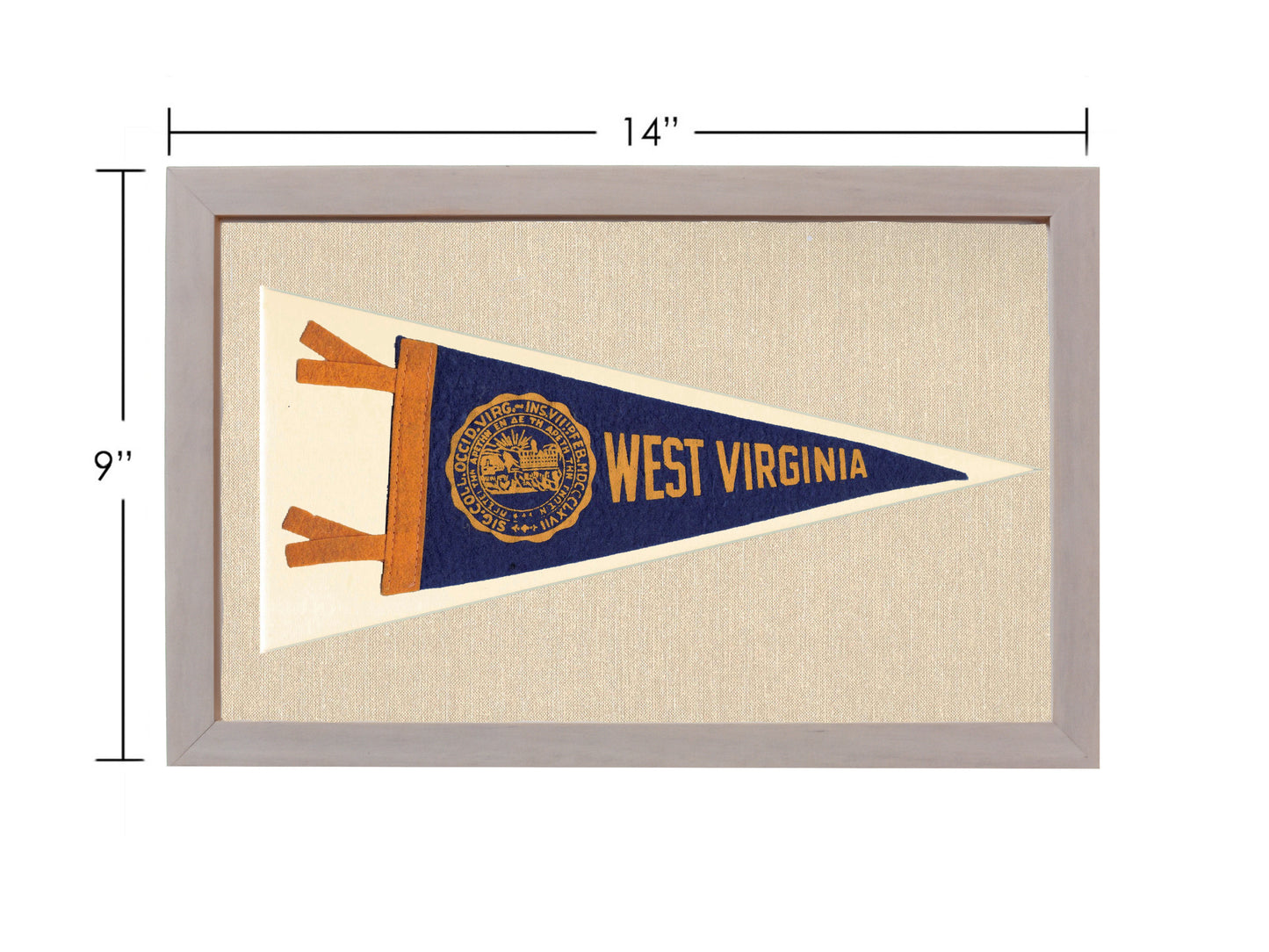 Vintage West Virginia University Pennant