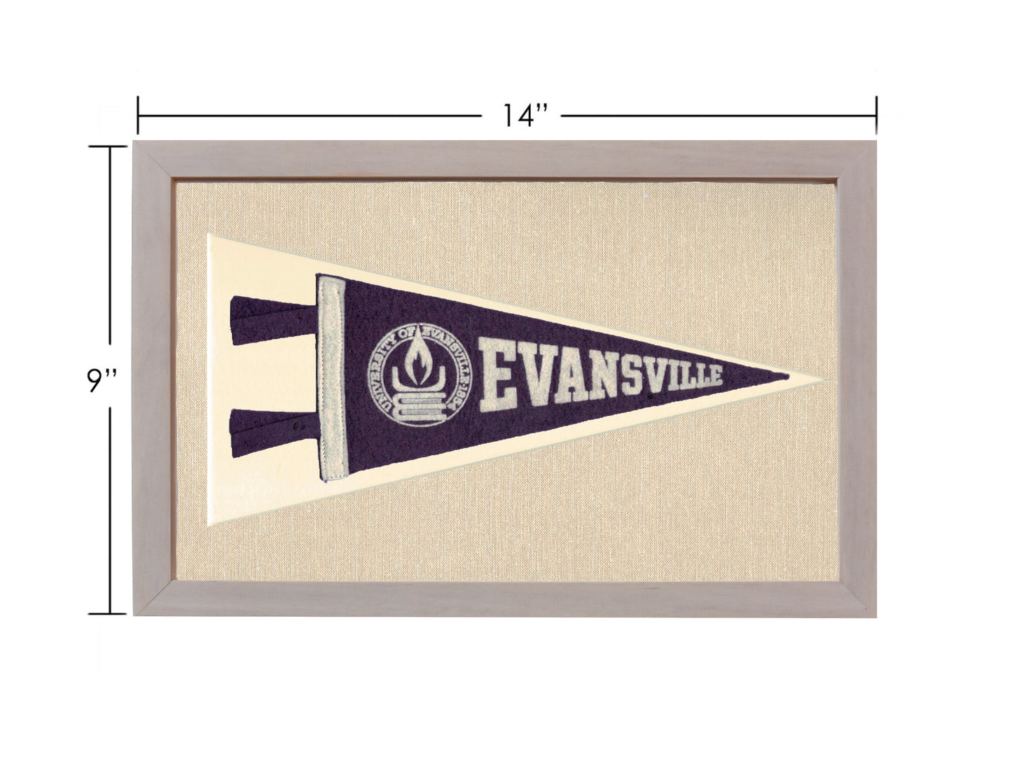 Vintage University of Evansville Pennant