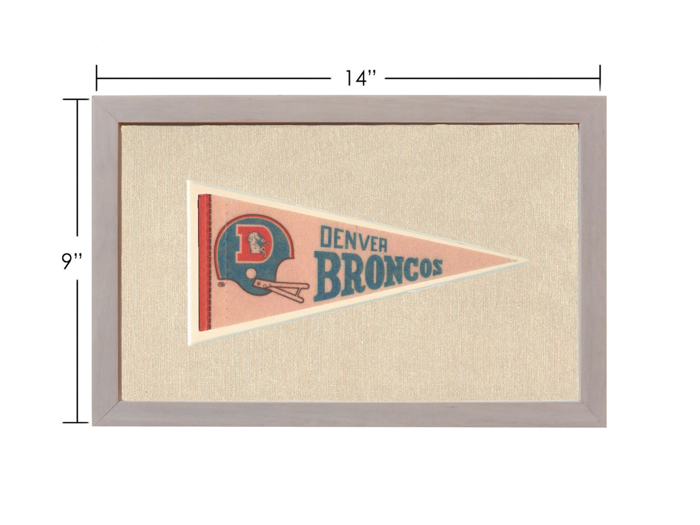 Vintage Denver Broncos Pennant