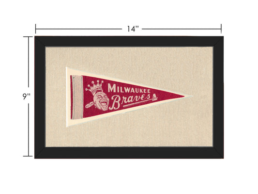 Vintage Milwaukee Braves Pennant