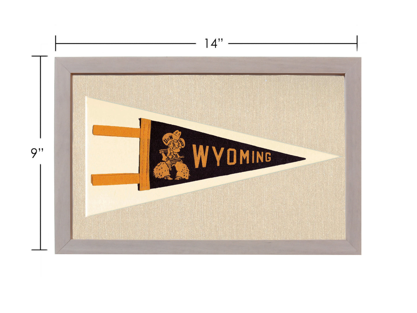 Vintage University of Wyoming Pennant