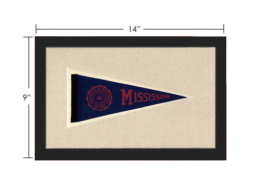 Vintage University of Mississippi Pennant