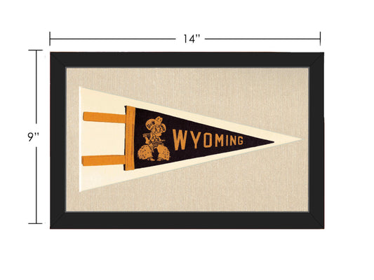 Vintage University of Wyoming Pennant