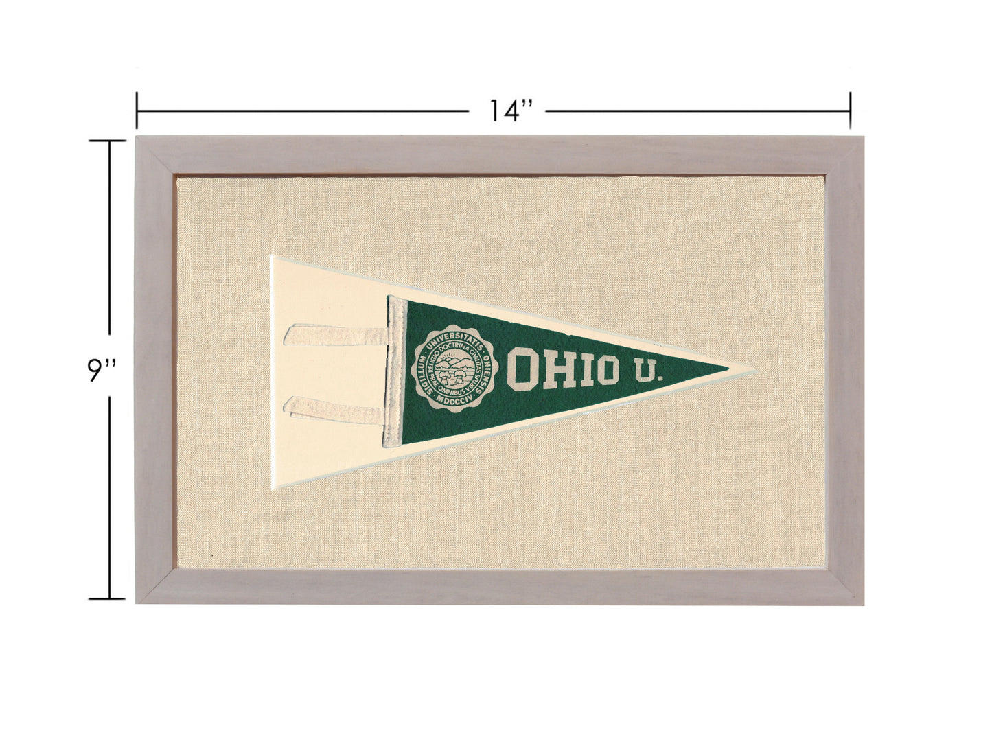 Vintage Ohio University Pennant