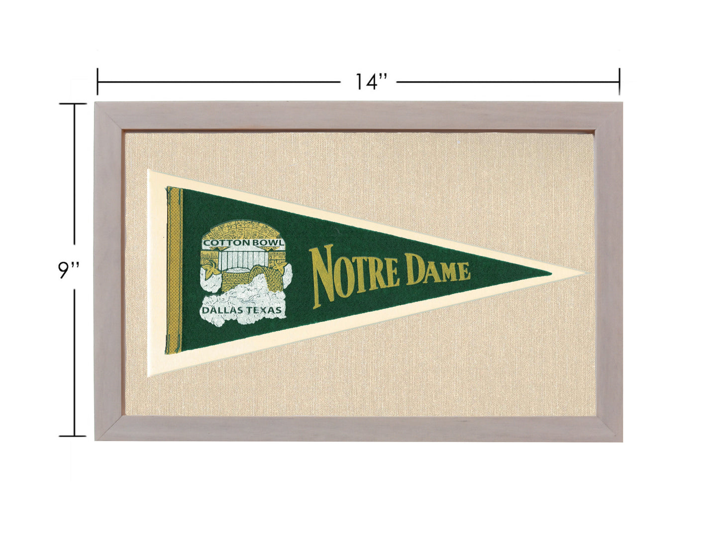 Vintage Notre Dame Pennant