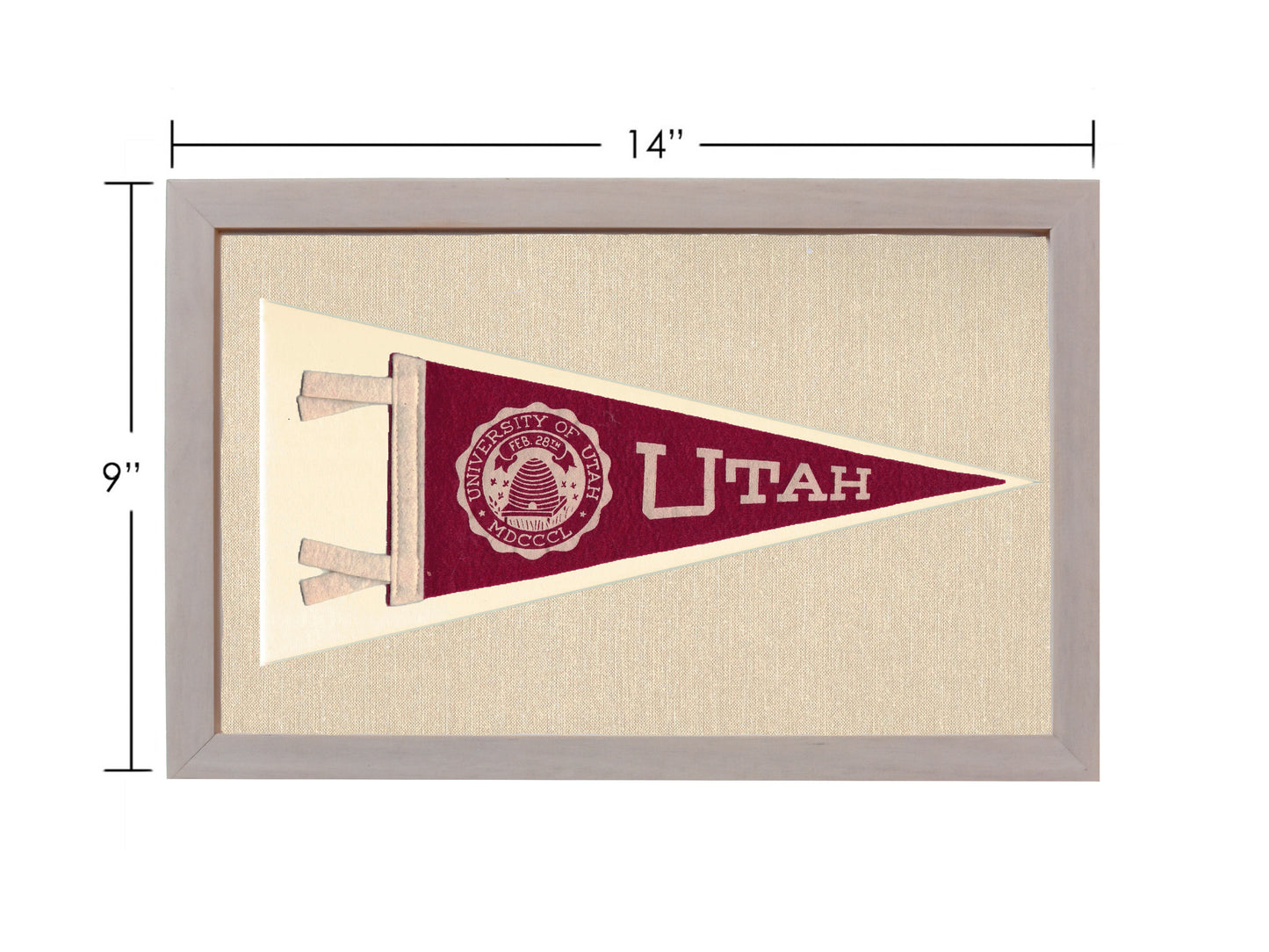 Vintage University of Utah Pennant
