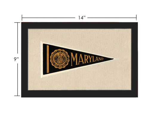Vintage University of Maryland Pennant