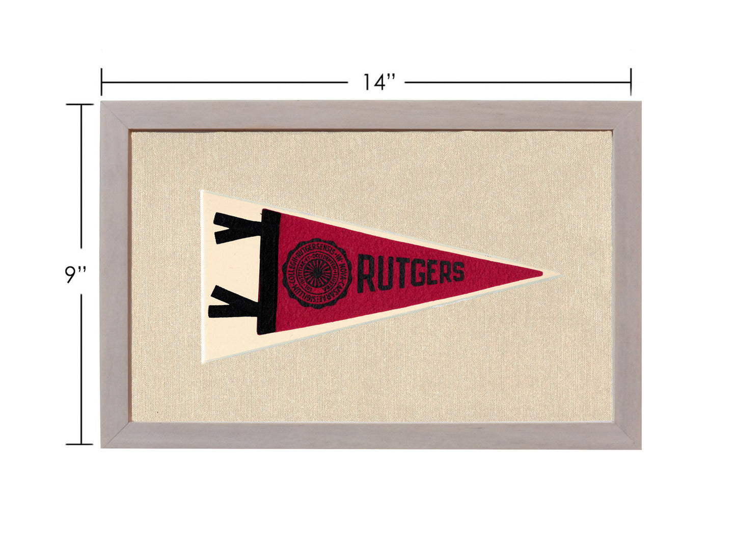 Vintage Rutgers University Pennant