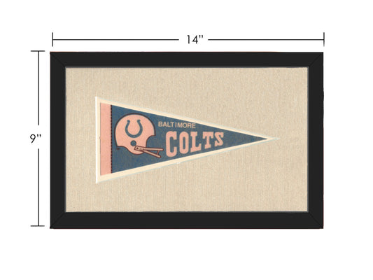 Vintage Baltimore Colts Pennant