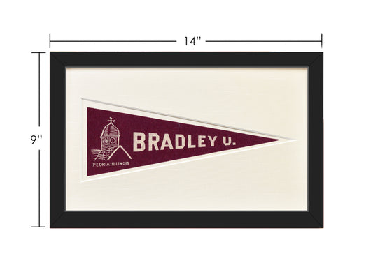 Vintage Bradley University Hormel Pennant