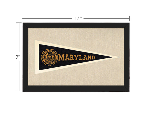 Vintage University of Maryland Pennant
