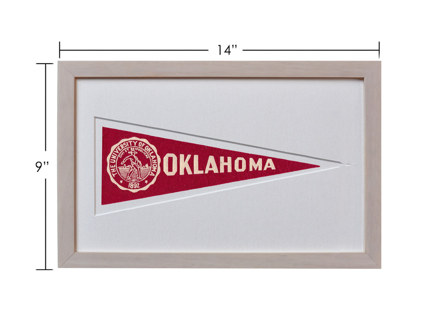 Vintage University of Oklahoma Hormel Pennant