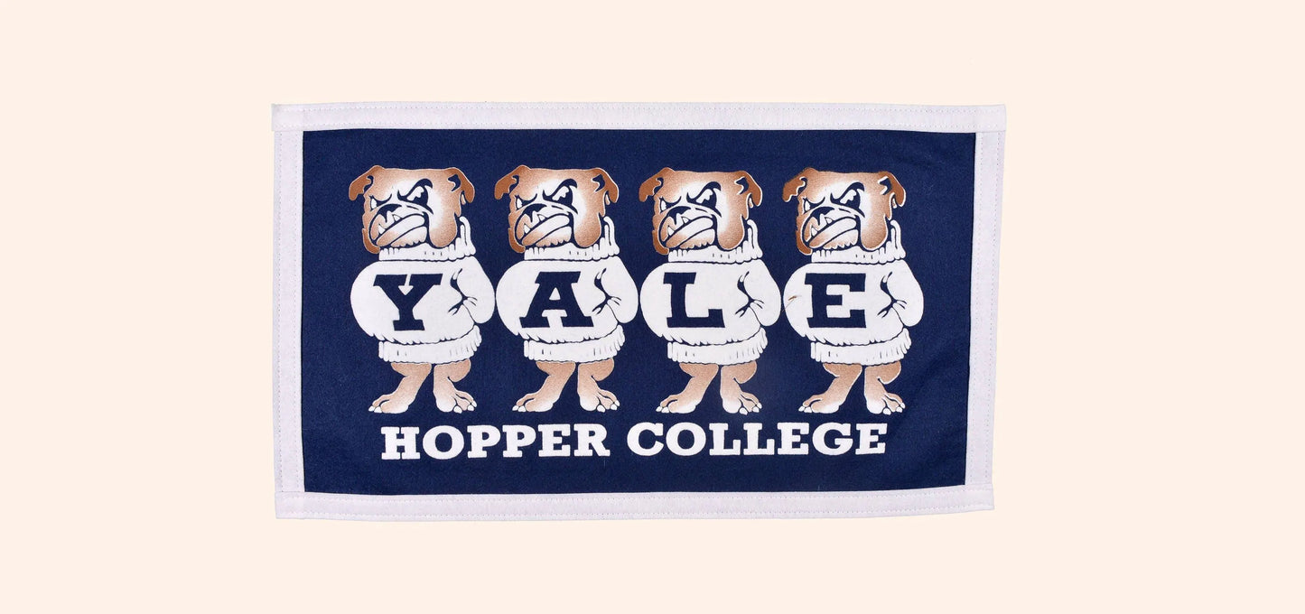 Vintage Yale University Hopper College Banner