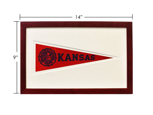 Vintage University of Kansas Hormel Pennant