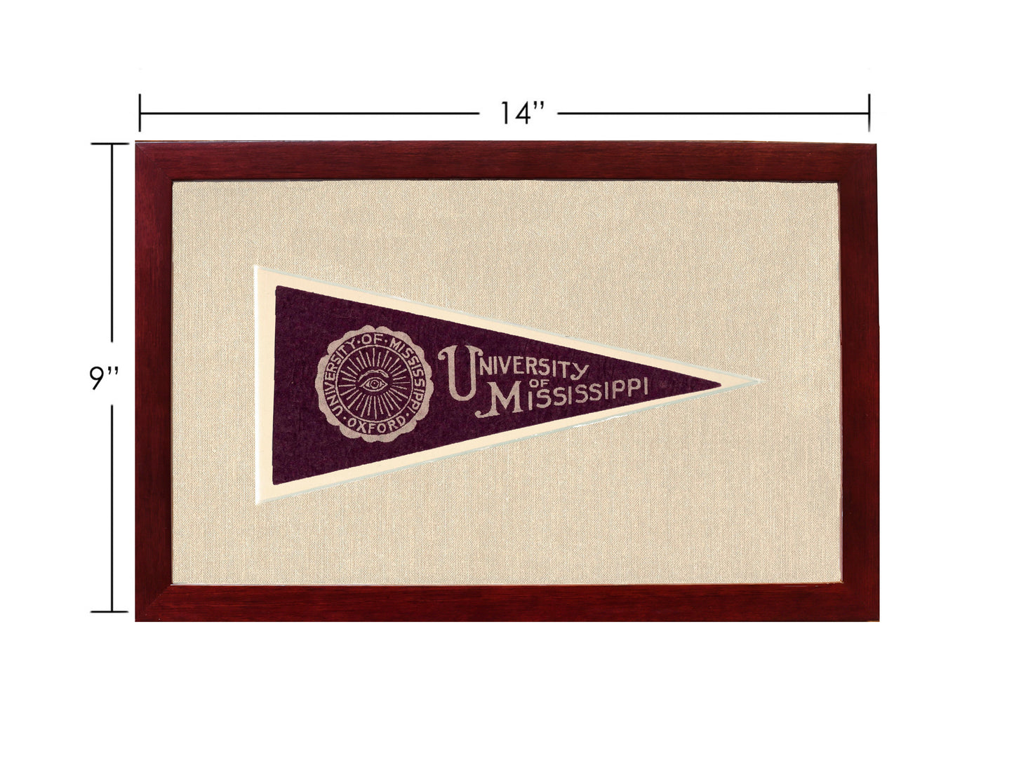 Vintage University of Mississippi Pennant