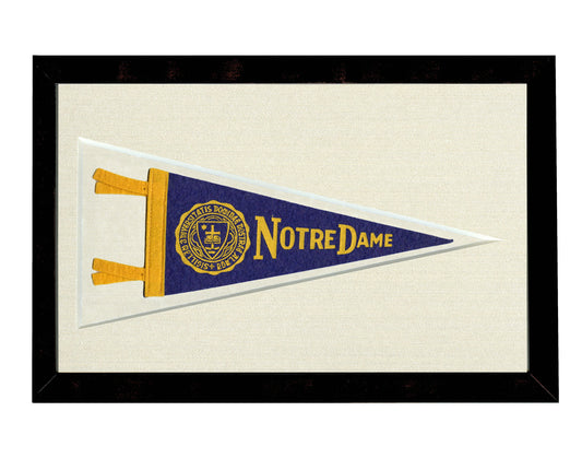 Vintage University of Notre Dame Pennant (circa 1960s)