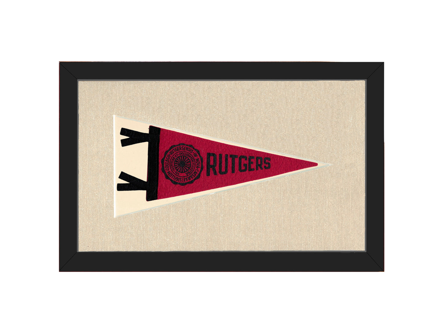 Vintage Rutgers University Pennant