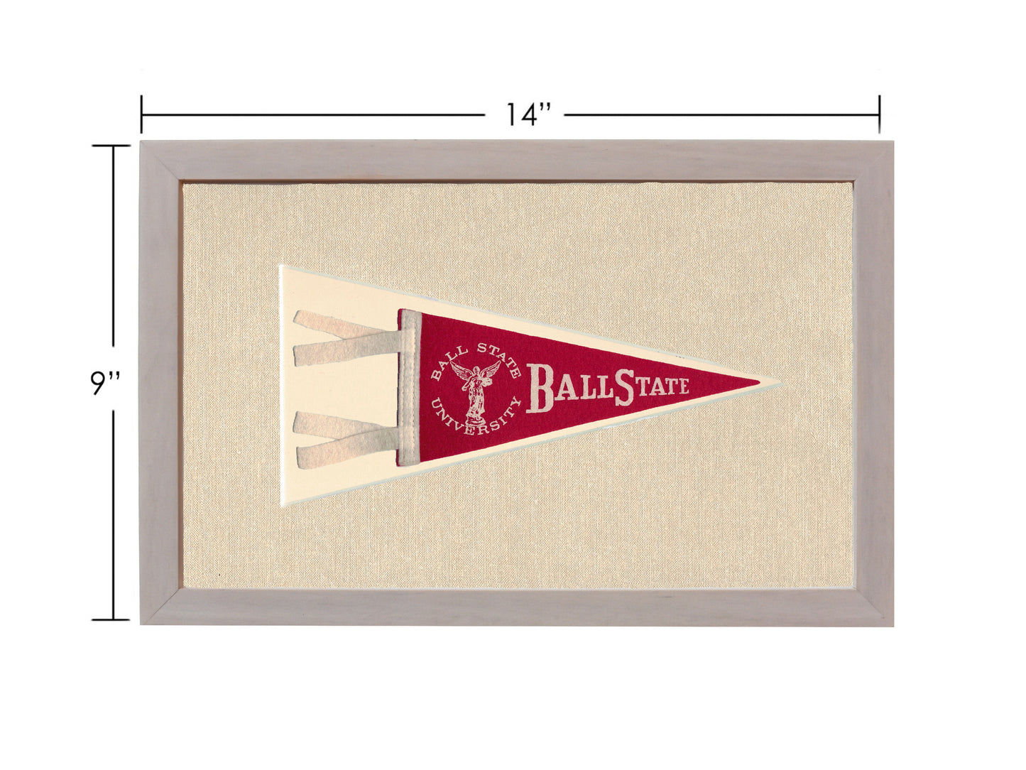 Vintage Ball State University Pennant