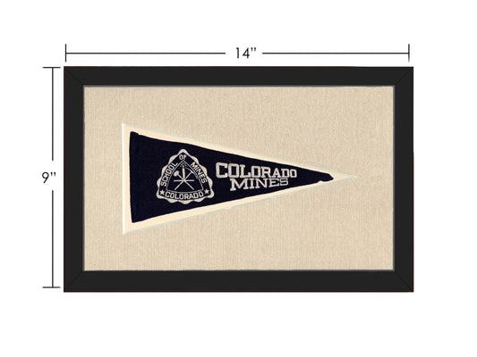 Vintage Colorado Mines Pennant