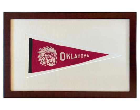 Vintage University of Oklahoma Pennant