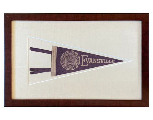Vintage University of Evansville Pennant