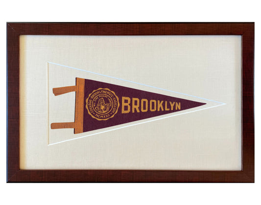 Vintage Brooklyn College Pennant