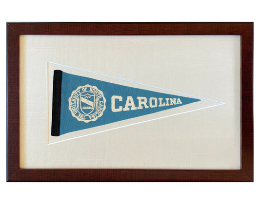 Vintage University of North Carolina (U.N.C.) Pennant