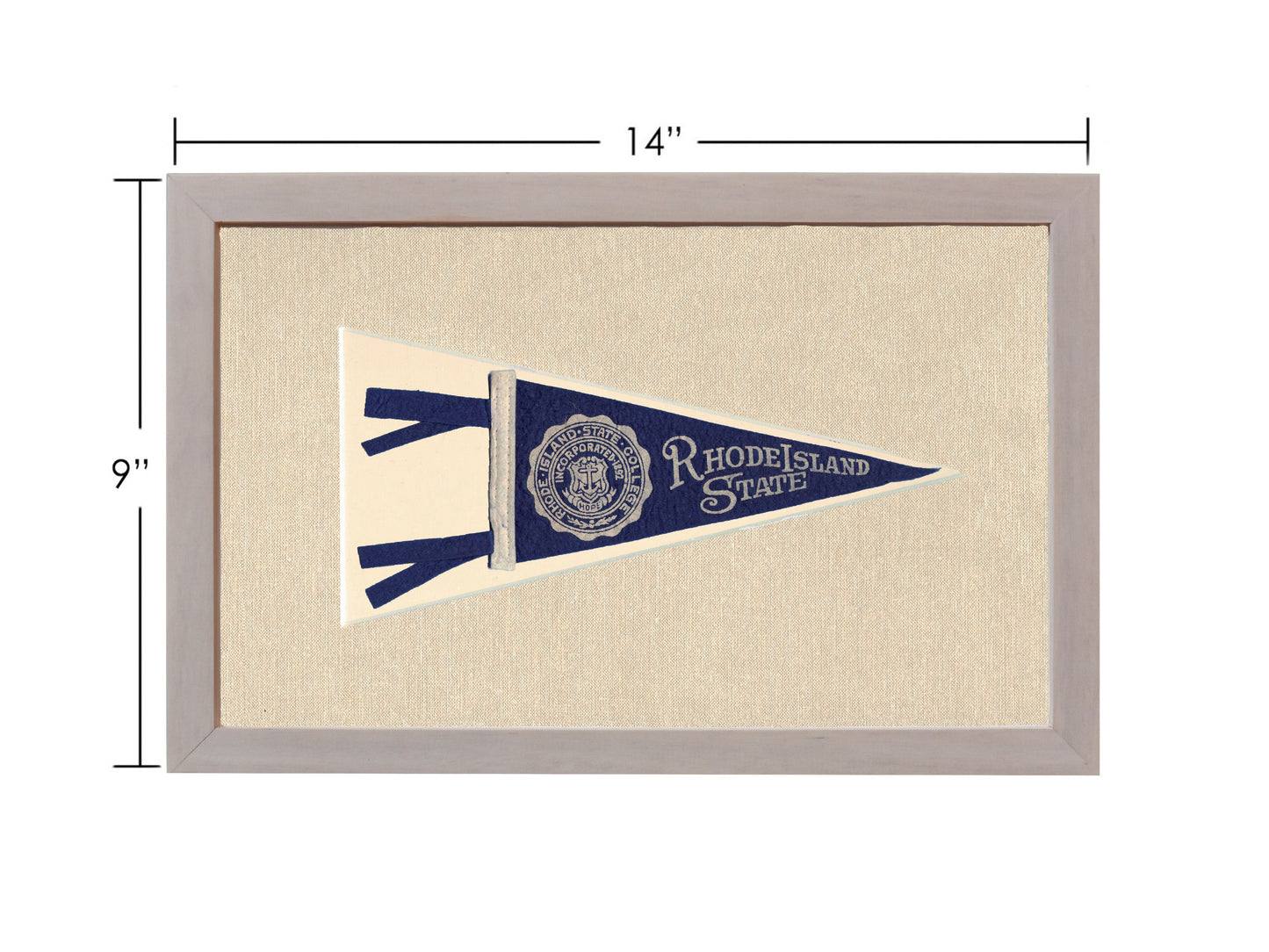 Vintage Rhode Island State Pennant