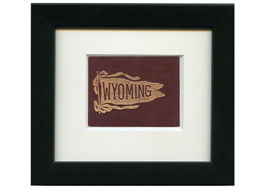 Vintage University of Wyoming Tobacco Leather circa 1910