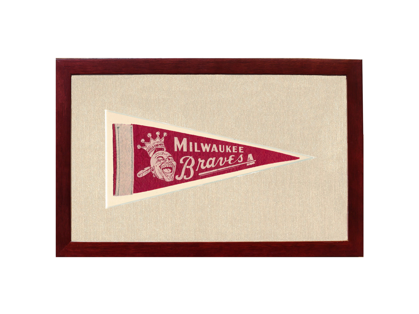 Vintage Milwaukee Braves Pennant