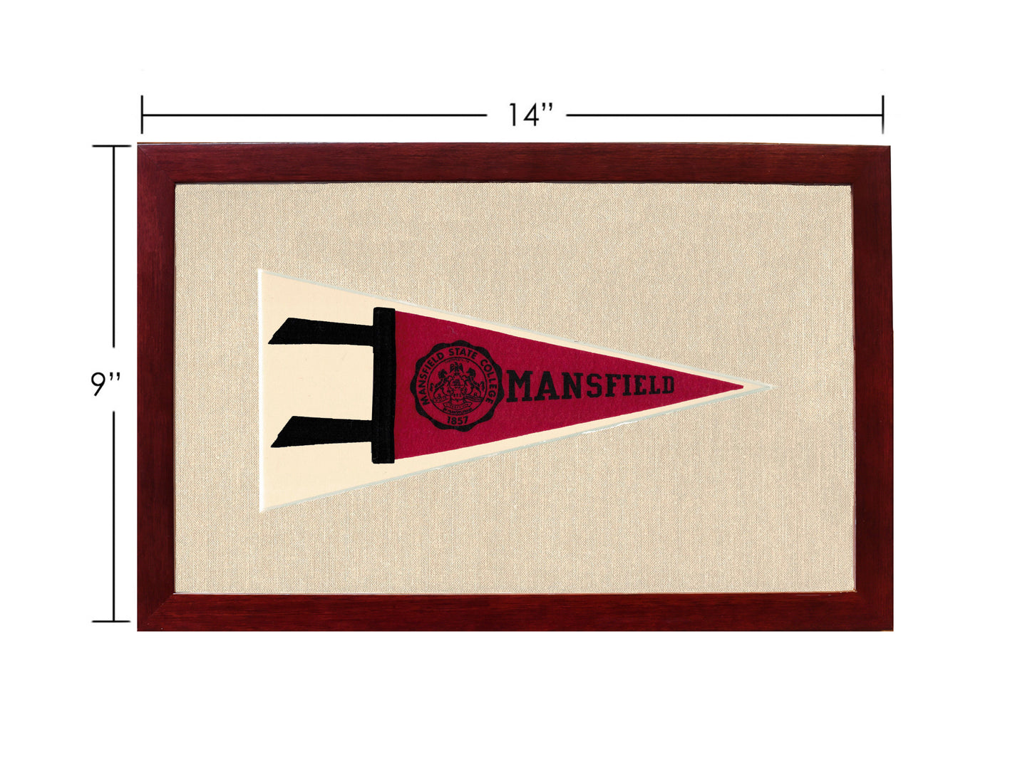 Vintage Mansfield State College Pennant