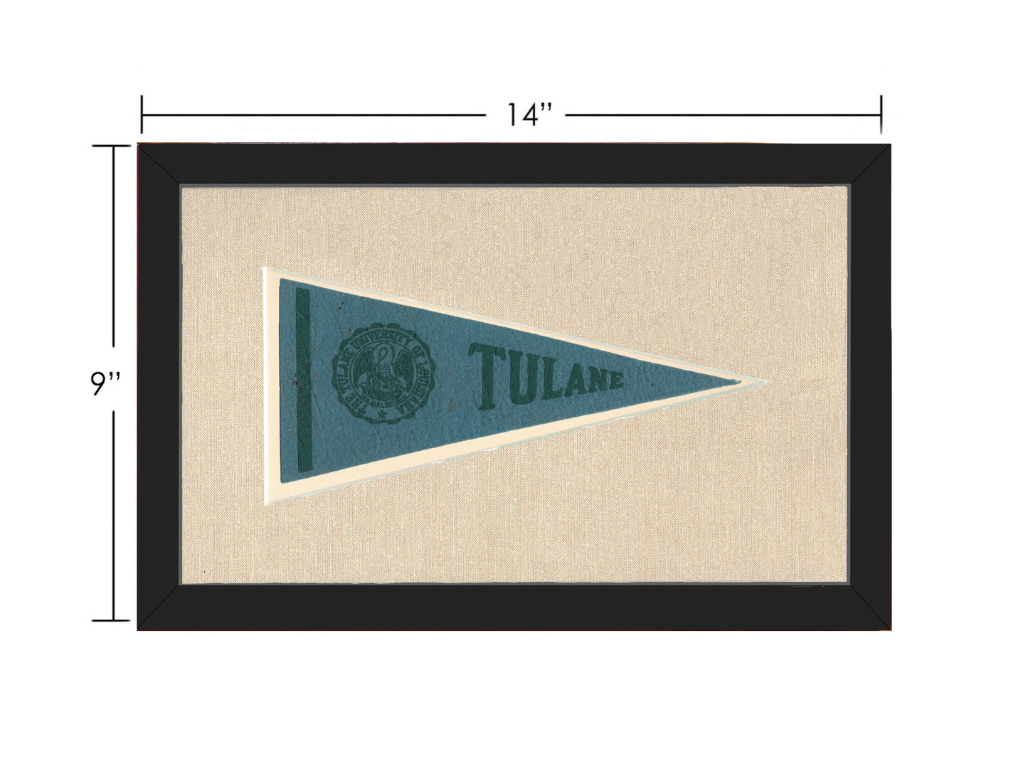 Vintage Tulane Pennant