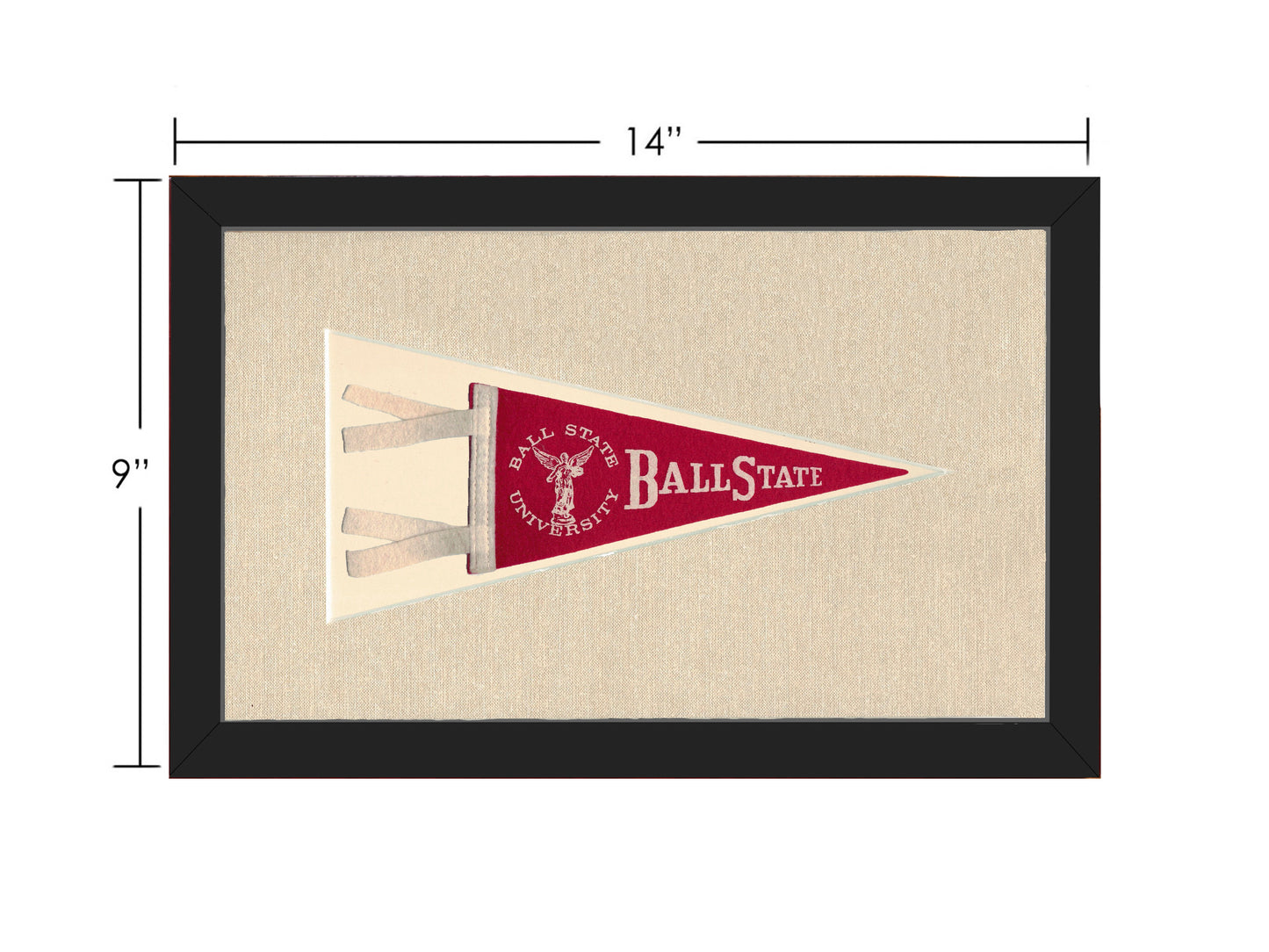 Vintage Ball State University Pennant