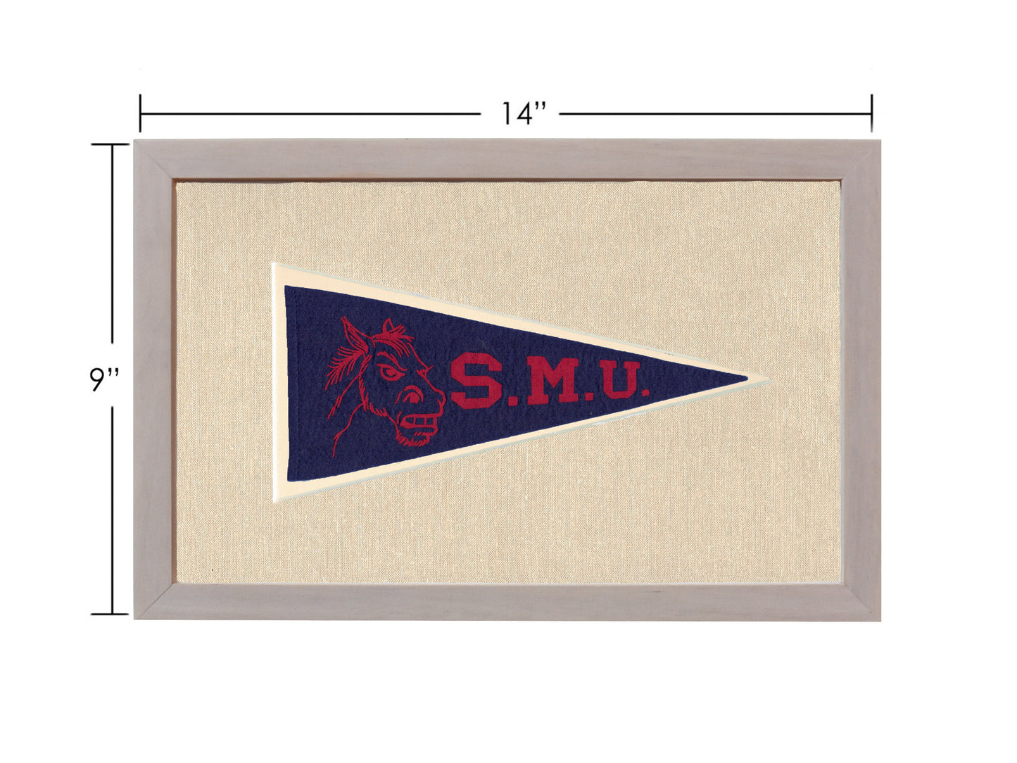 Vintage Southern Methodist University Pennant