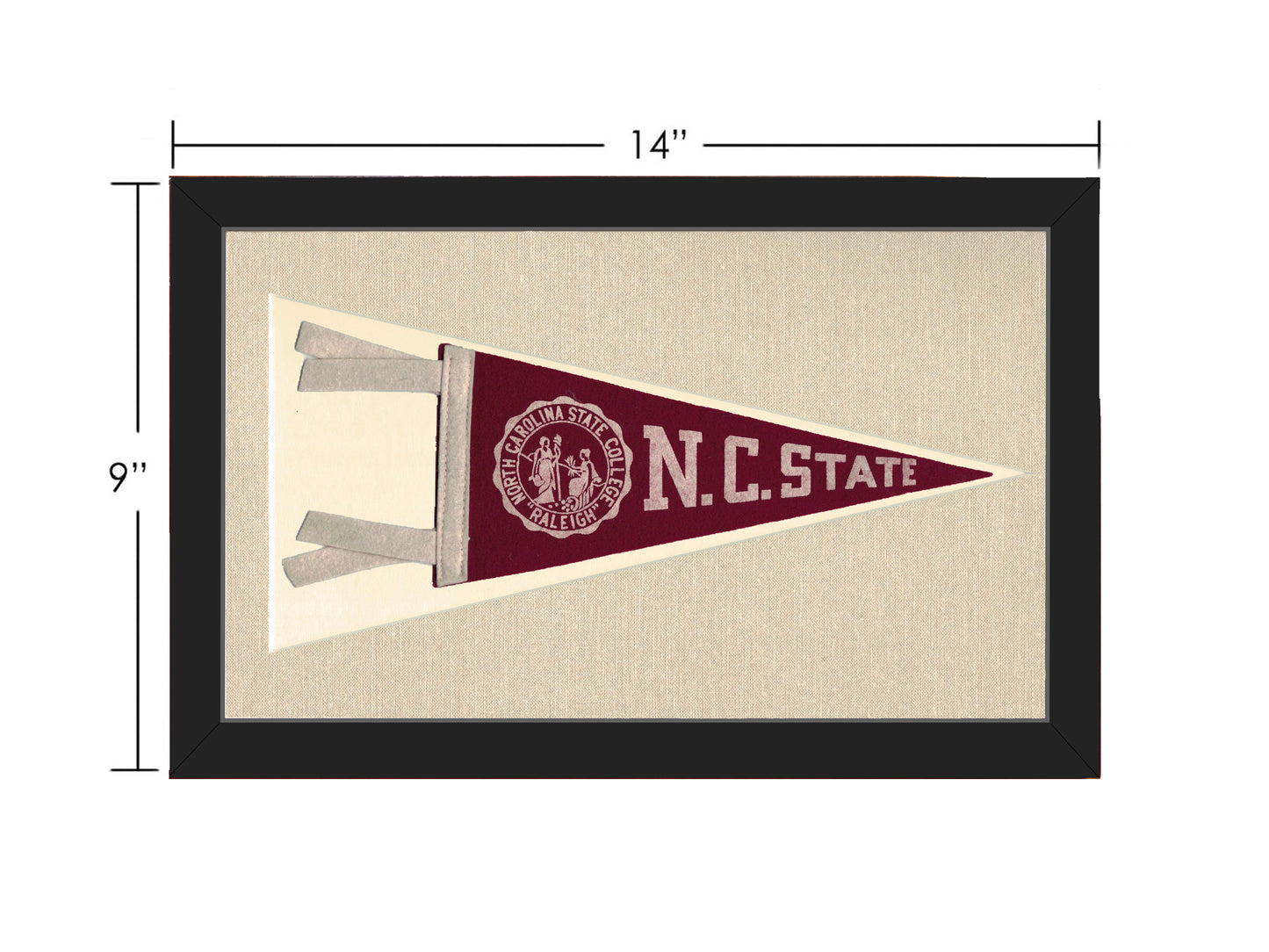 Vintage NC State Pennant