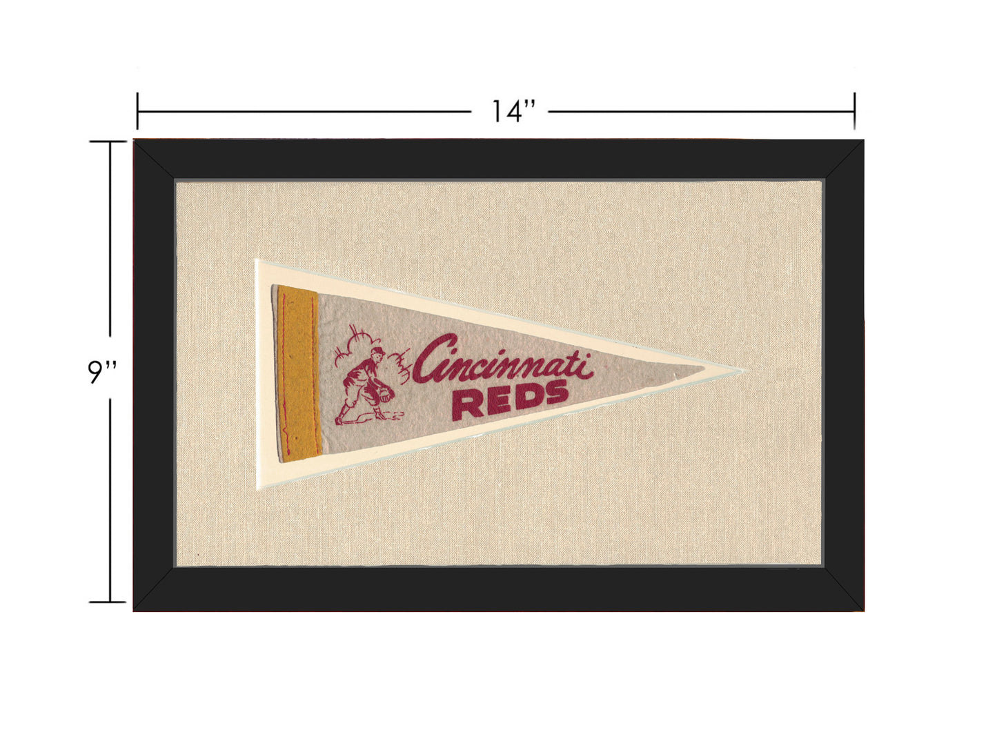 Vintage Cincinnati Reds Pennant