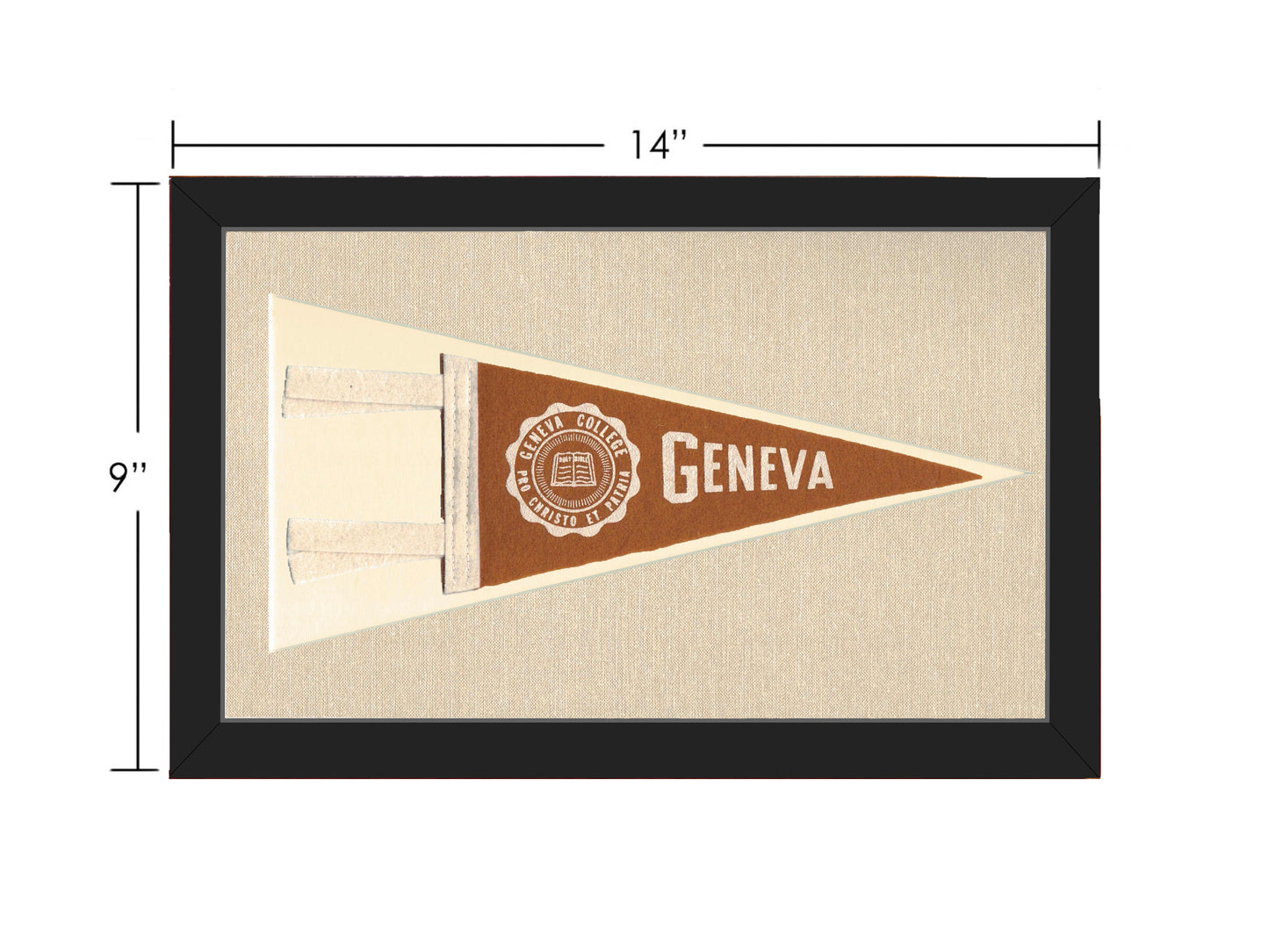 Vintage Geneva College Pennant