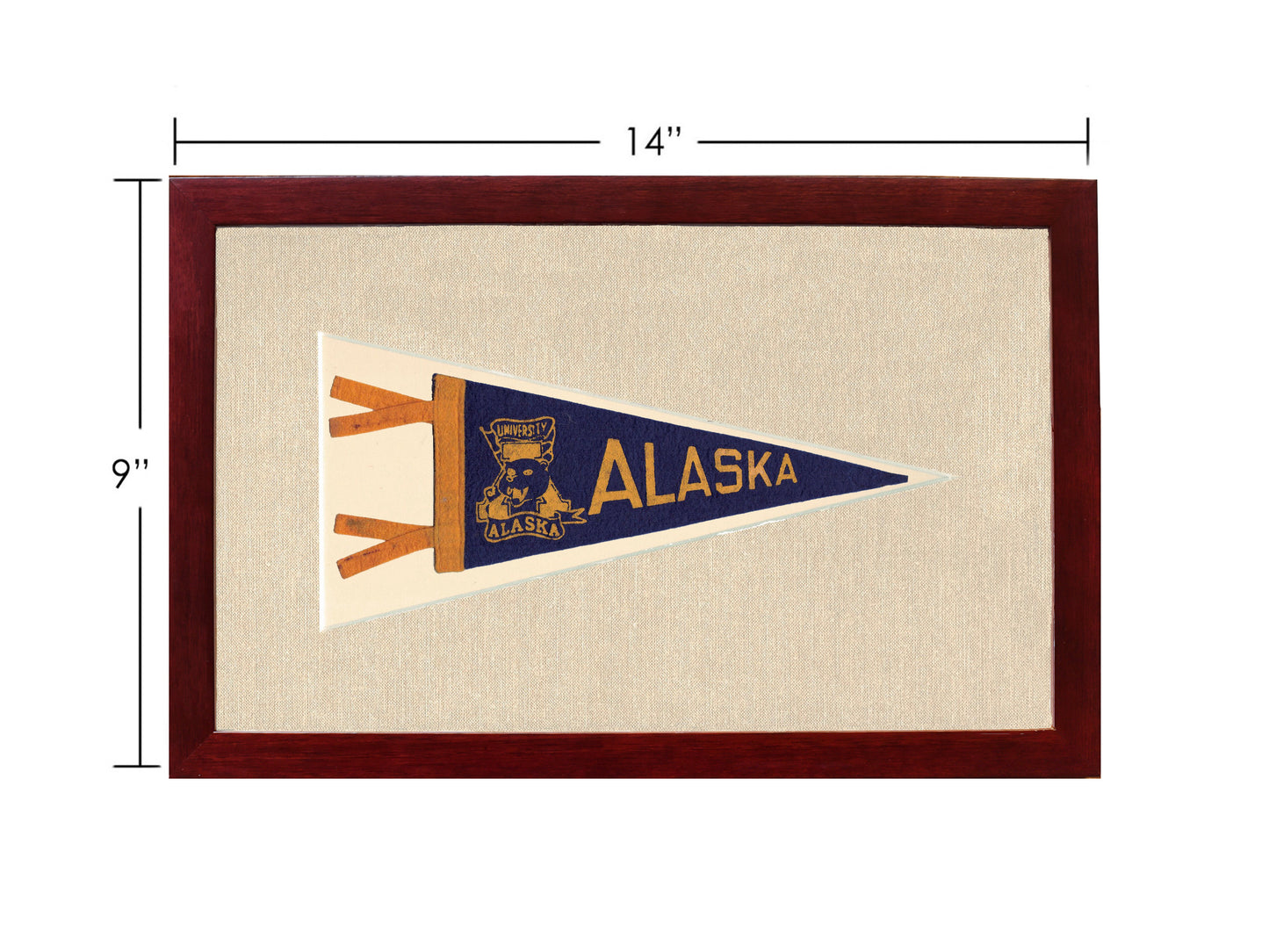 Vintage University of Alaska Pennant
