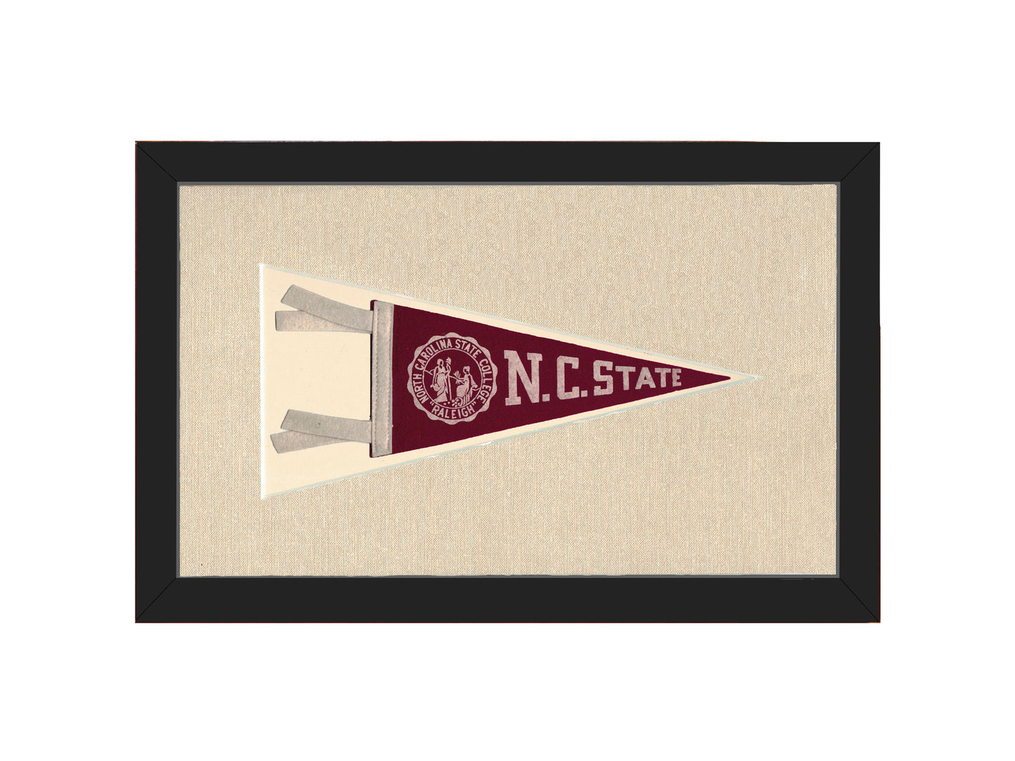 Vintage NC State College Pennant