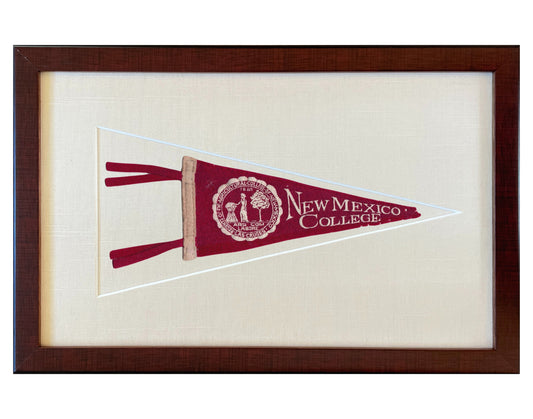 Vintage New Mexico State University (NMSU) Pennant