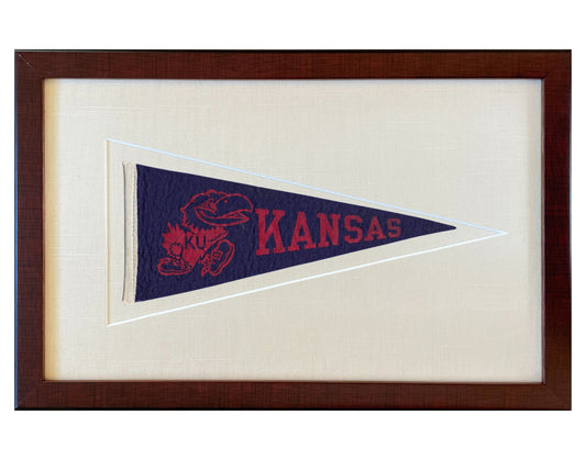 Vintage University of Kansas Pennant