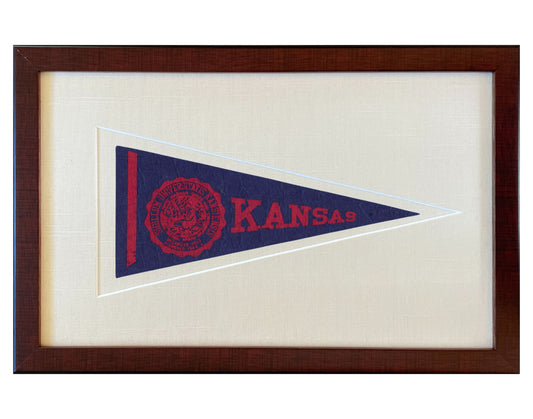 Vintage University of Kansas Pennant