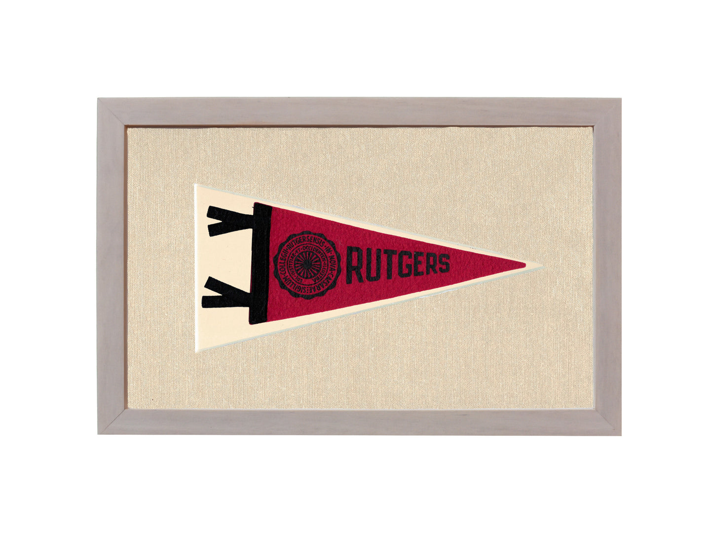 Vintage Rutgers University Pennant