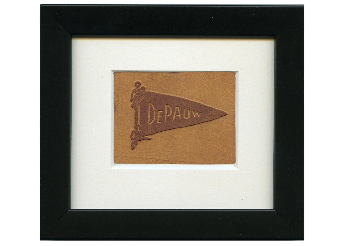 Vintage Depauw University Tobacco Leather circa 1910